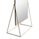 image 7 of Harbour Housewares 32 x 50cm Rectangle Makeup Mirror - Gold - Dressing Table Mirror Bathroom Mirror Vanity Mirror Tabletop Mirror | Gold | Gold | 50 x 32 x 16.5 CM | 1