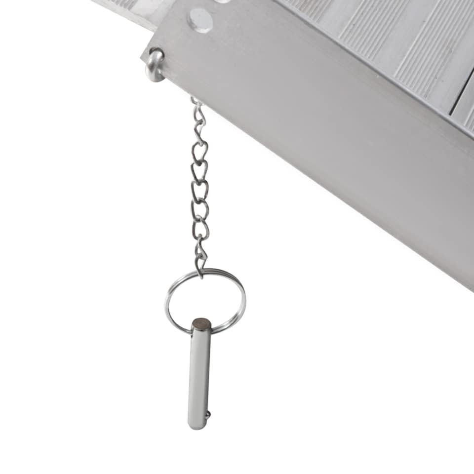 image 1 of HOMCOM 2ft Folding Aluminum Wheelchair Ramp Scooter Portable Mobility Assist Suitcase Access Aid Disabled