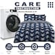 image 5 of VELVETIO Jovana Complete Duvet Cover Set with Fitted Sheet Printed Bedding Quilt Blue | Double