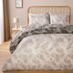 image 6 of OHS Watercolour Geo Abstract Duvet Cover and Pillowcase Set, Double - Charcoal Grey | Charcoal Grey | Double