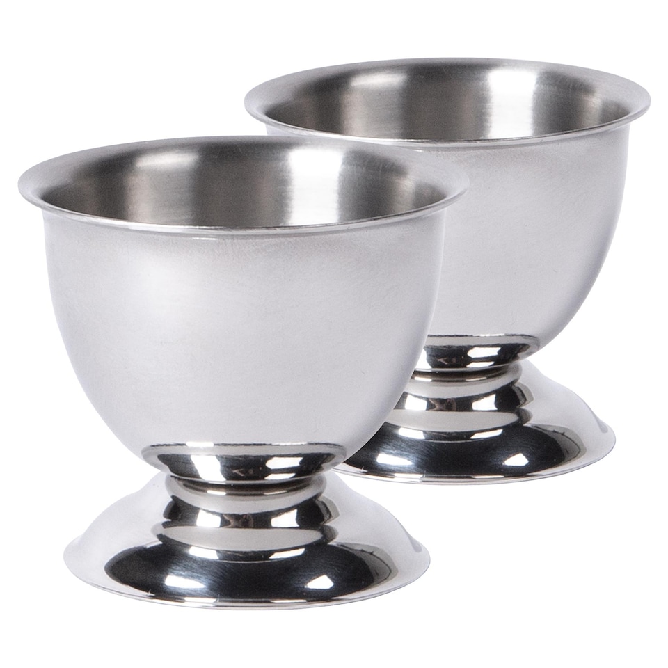 image 1 of Argon Tableware Stainless Steel Egg Cup - Pack of 2
