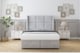 image 1 of Sloomy Beaumont Silver Naples Ottoman Bed With Mattress With 54" Wingback Headboard 2'6 Small Single