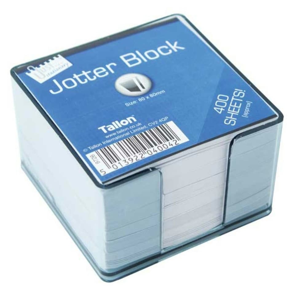 image 1 of Just Stationery 400 Sheet Jotter Block In
