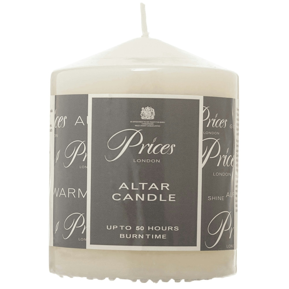 image 1 of Price`s Pillar Candle - Ivory - 100mm x 80mm