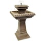 image 1 of Primrose Pizzaro Solar Powered Tiered Garden Water Feature Fountain 80cm