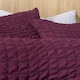 image 3 of OHS Geometric Ultra Soft Seersucker Duvet Cover Set Red | Wine | Single
