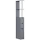 image 1 of HOMCOM Tall Bathroom Storage Cabinet with Shelf and Drawers, Grey