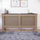 image 3 of Vida Designs Milton Radiator Cover MDF Slatted Cabinet, Unfinished, 172cm