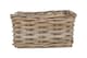 image 7 of Large Rectangular Grey Rattan Storage Basket | Grey | Grey