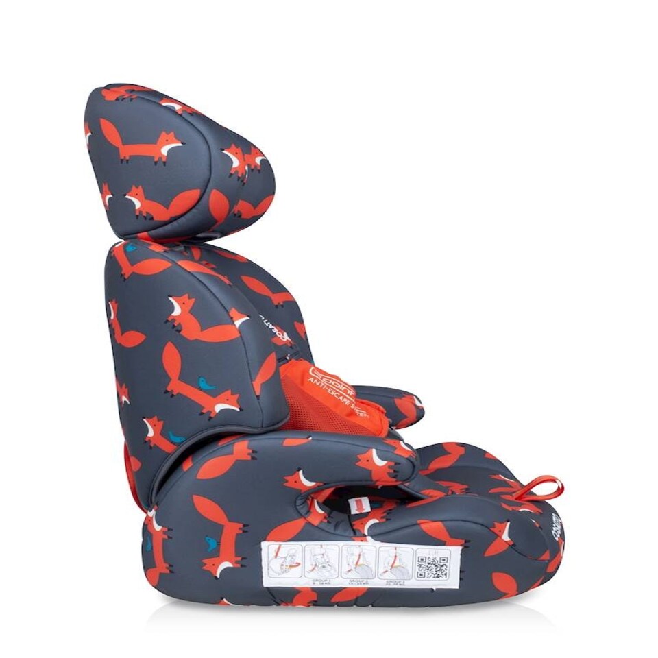 image 1 of Cosatto Zoomi Car Seat Group 1,2,3 > 9-36kg (Charcoal Mister Fox)