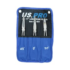 Long Nose Pliers Set Long 11" / 275mm 5pc Straight Bent Angled Round Tipped