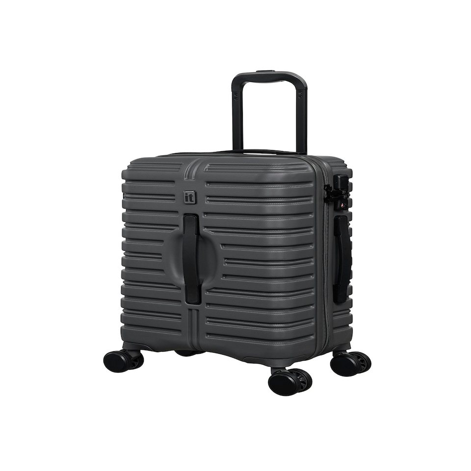 image 1 of IT Luggage Jumbo Charcoal 3pc Suitcase Set with TSA Lock Grey