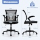 image 2 of COSTWAY Ergonomic Office Chair Adjustable Swivel Chair Black