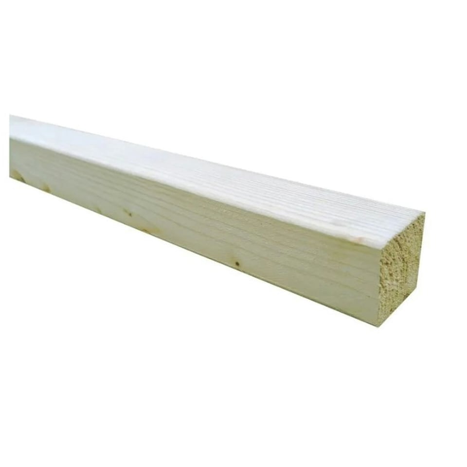 image 1 of PACK OF 5 (Total 5 Units) - 47mm x 50mm (2x2")(45mm x 45mm Finish) C16 Kiln Dried Regularised Carcassing Timber - 2.4m Length