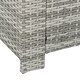 image 6 of Outsunny 6Pcs Rattan Sofa Set Coffee Table Footstool Outdoor w/ Cushion