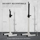image 4 of HOMCOM Power Rack Weight Stand Bar Barbell Squat Stand Spotter for Home Workout