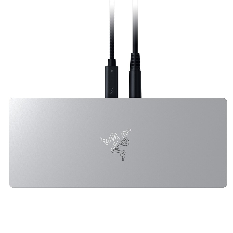 Thunderbolt 5 Dock Chroma - 10 ports USB-Dock - 3x DisplayPort USB-C - Ethernet - Passthrough 140W - SD/UHS card - 2x USB-A - M.2 extension - UK connector - PC/Mac | Mercury