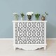 image 3 of NuWallpaper NU1696 Uptown Trellis Peel & Stick Wallpaper, Black & White Multi