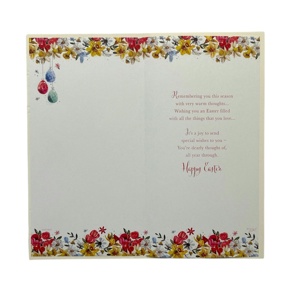 image 1 of To Special Friends Floral Wreath Design Easter Card