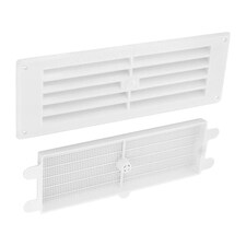 Securit Plastic Louvre Vent - White - One Size