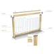 image 3 of Cheshire Mouldings Glass Balustrade Kit Pre-drilled Rail 2 Pack (L) 1.8m (W) 85mm (T) 34mm