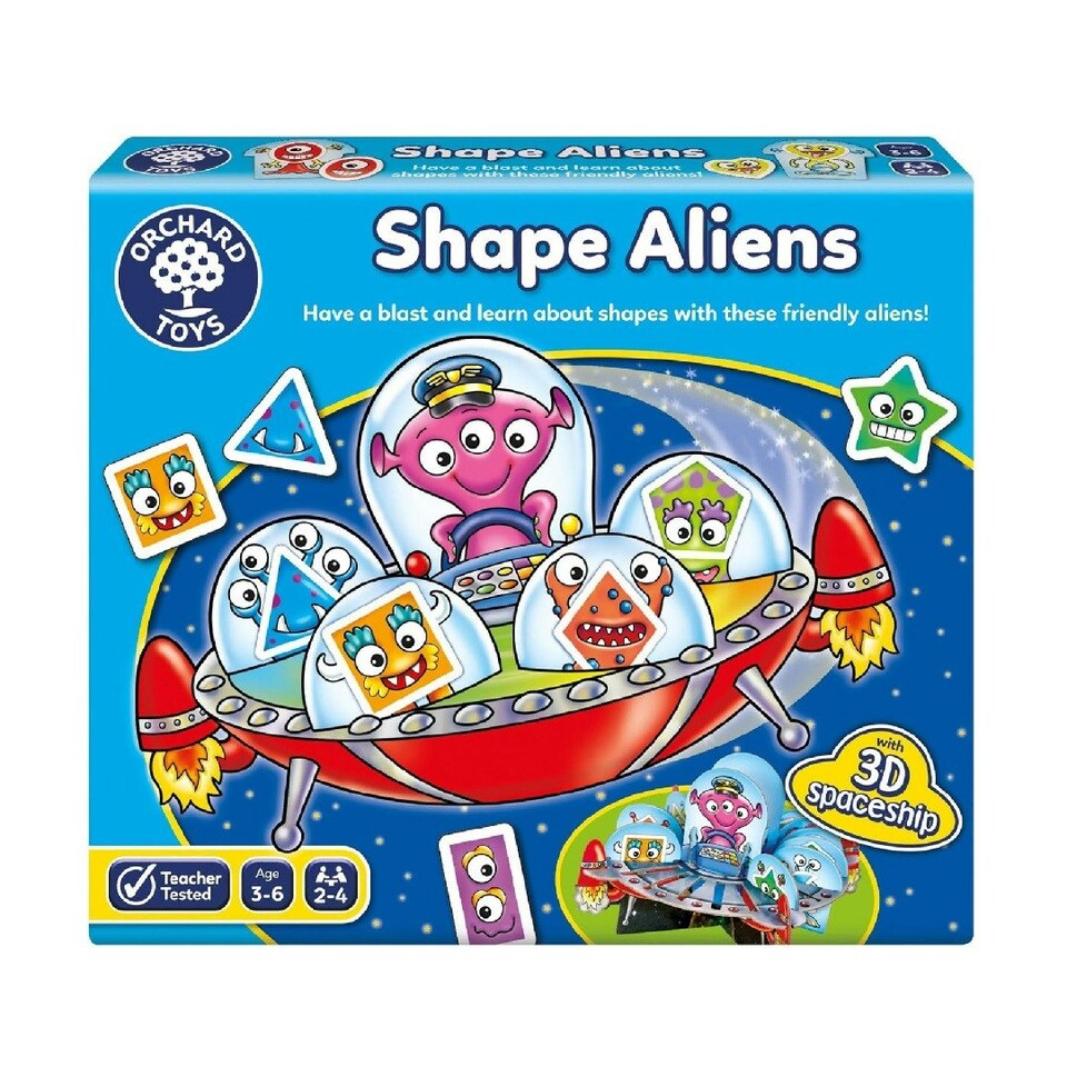 image 1 of Orchard Toys Shape Aliens Childrens Space Themed Game