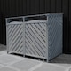 image 7 of Wooden Double Wheelie Bin Storage - Grey