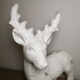 image 5 of 52cm Snow Effect Standing Pot Reindeer Christmas Ornament