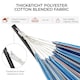 image 7 of Yaheetech Outdoor Hammock with Adjustable Steel Stand-Blue Red Stripe