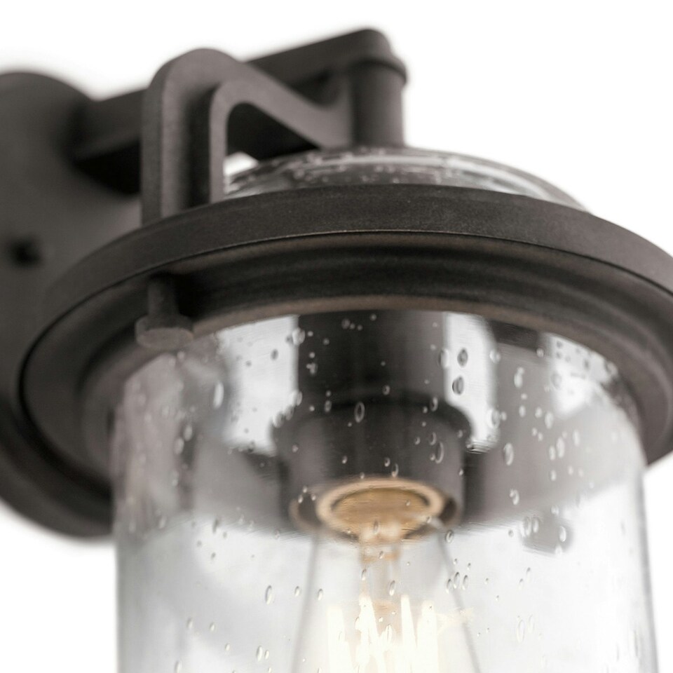image 1 of Kichler Andover Outdoor 1 Light Wall Lantern Weathered Zinc IP44