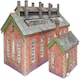 image 4 of Metcalfe Double Track Engine Shed Red Brick Card Kit