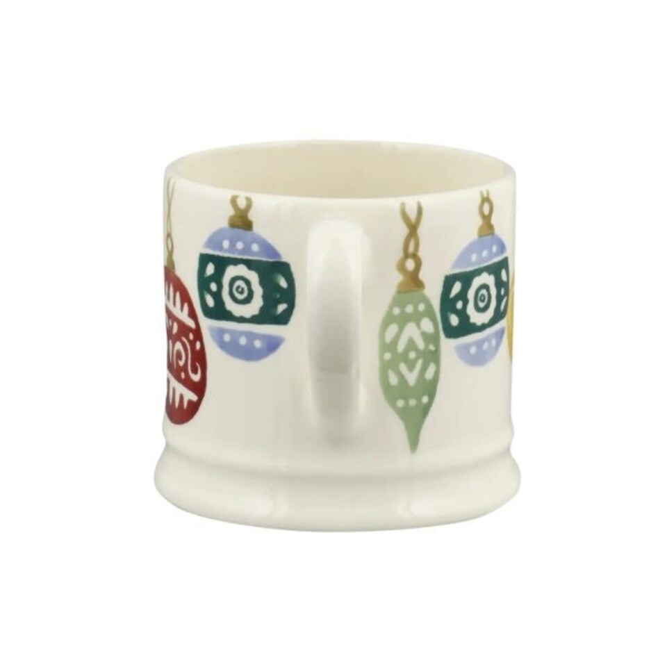 image 1 of Mug: 1 x 175ml Emma Bridgewater Baubles Mug, Ceramic White