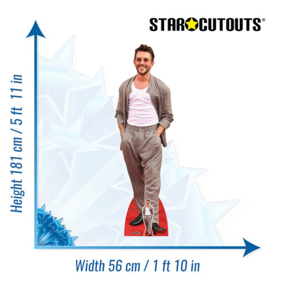image 1 of Jonathan Bailey Grey Lifesize Cardboard Cutout 181cm