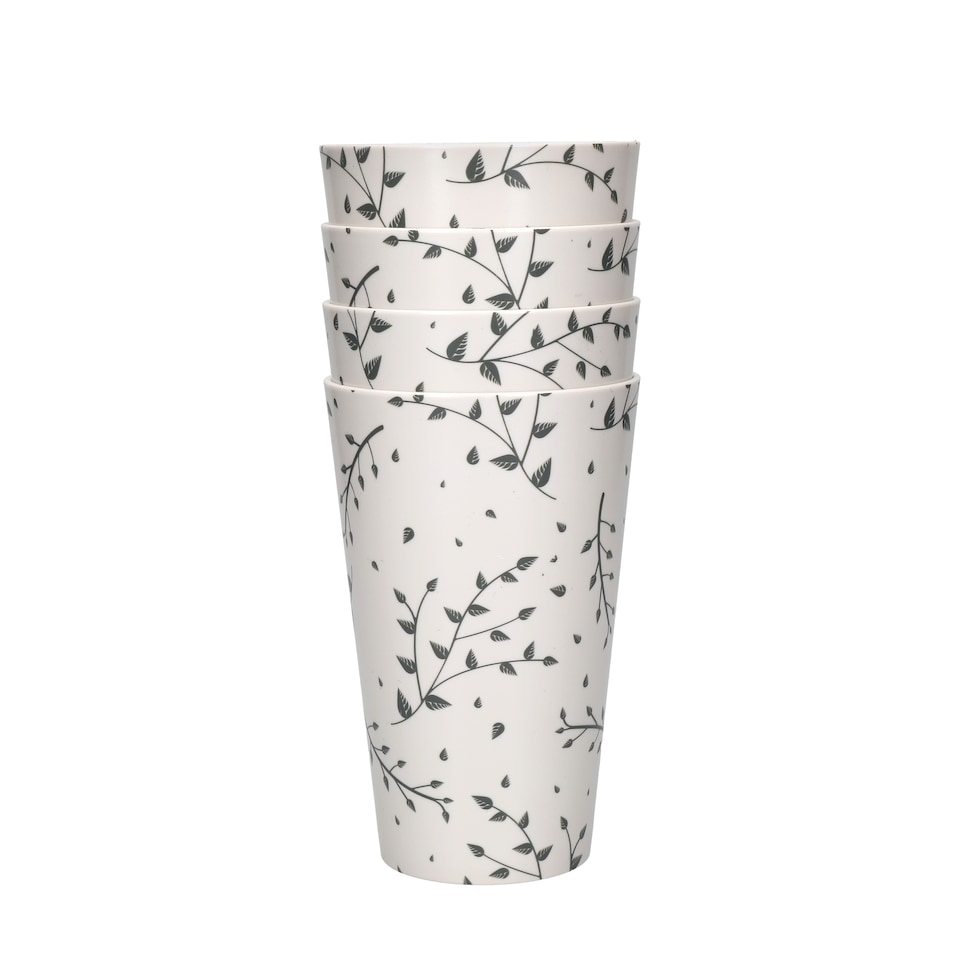 image 1 of Natural Elements 4pc Reusable Tumblers Picnic 450ml Multi