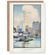 image 1 of Rachael R Elmer Art Card The Woolworth Building from the Ferry