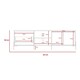 image 7 of Core Products Dallas, Ultra Wide TV Rack With 4 Doors H55cm x W162.5cm x D39.2cm White