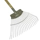 image 4 of JCB 20 Teeth Heritage Lawn Rake 520mm Carbon Steel and Ash Handle Gardening Leaf Moss JCBHLR01