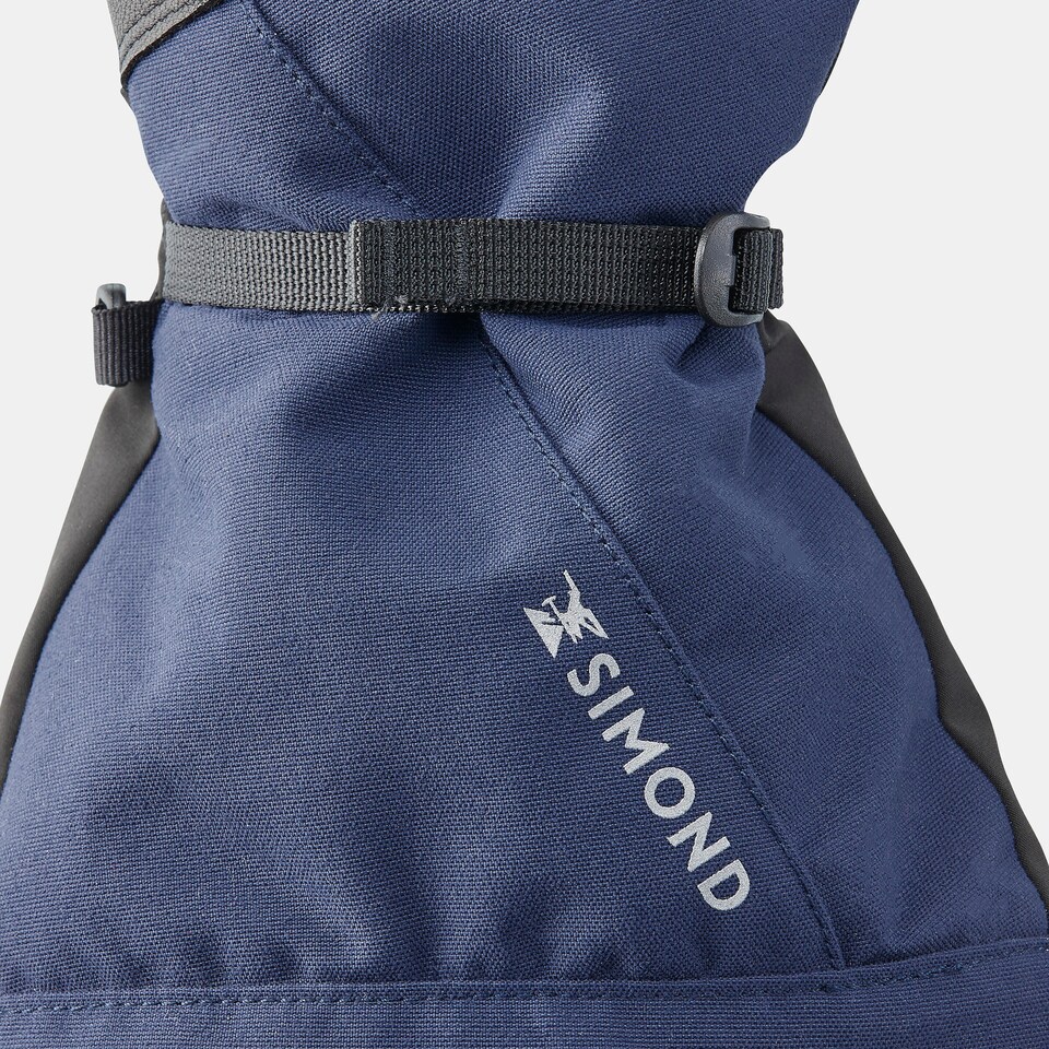 image 1 of Decathlon 2-in-1 waterproof mountaineering gloves, black