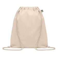 MidOcean Yuki Organic Cotton Drawstring Bag - Beige - One Size Brown