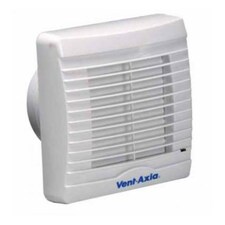 Vent Axia 251710F Axial Extractor Fan with Humidistat Pullcord Shutter 100mm