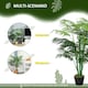 image 6 of Outsunny 125cm/4FT Artificial Palm Plant, Decorative Tree with Pot
