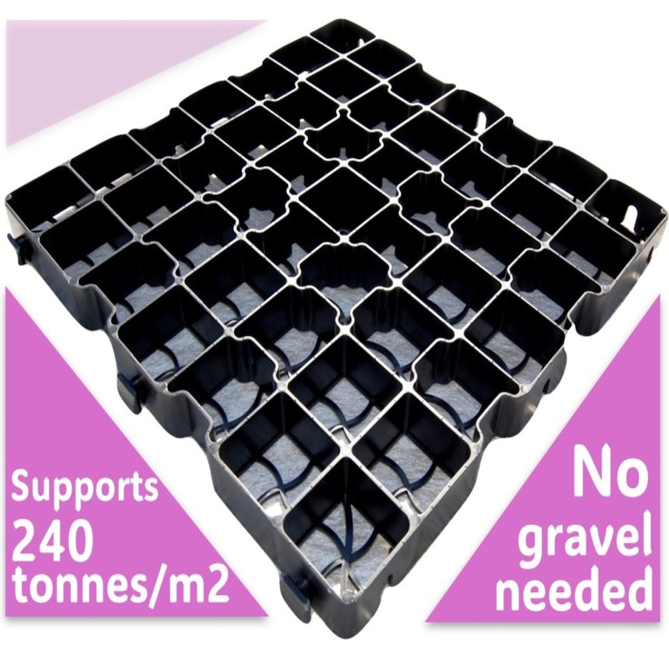 image 1 of Ecobase Fastfit Shed Base Kit 18x10ft or 18x11ft Buildings - supports 240 tonnes/m2 - includes heavy duty membrane and delivery | Black | 18x10f, 18x11ft