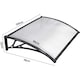 image 9 of Yaheetech 120 cm x 76 cm  Front Door Canopy Outdoor Awning Black White