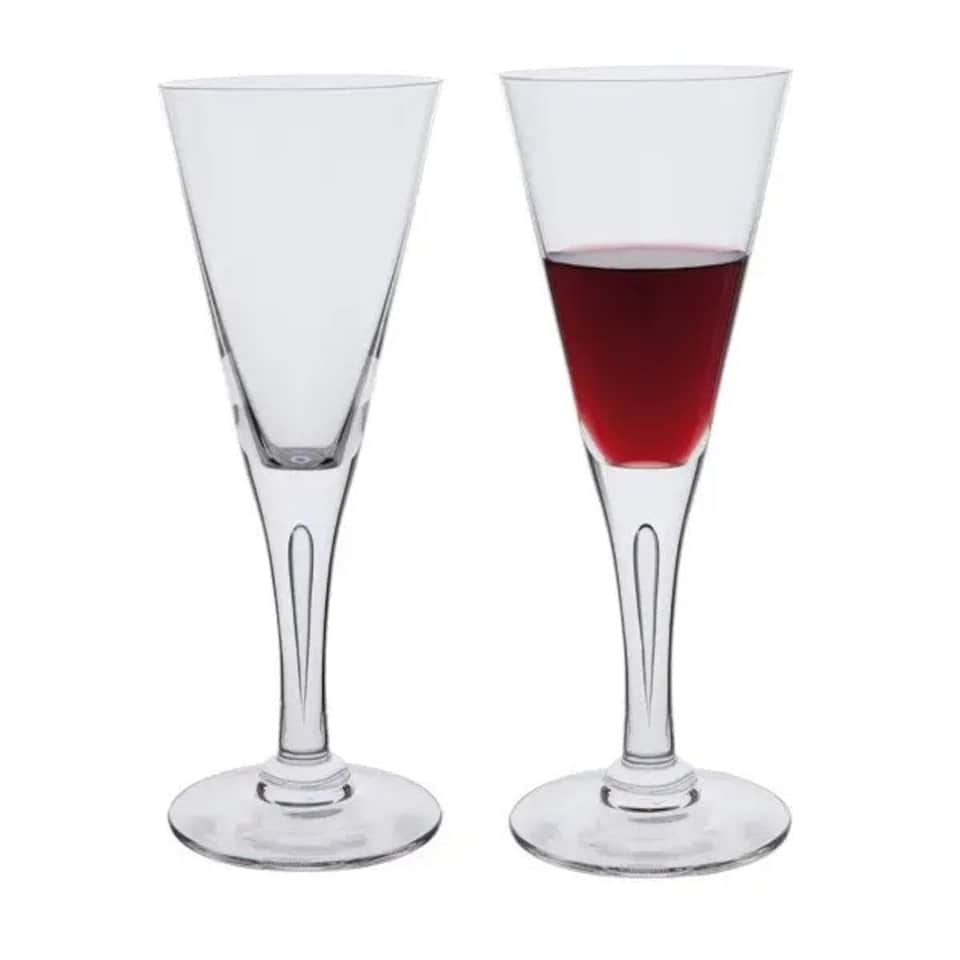 image 1 of Goblets: 2 x Sharon by Dartington Crystal Wine/Water Goblets Clear