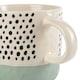 image 4 of Nicola Spring Ceramic Dipped Dots Coffee Mugs - 385ml - 4 Colours | Multi | 4 Colours | 4