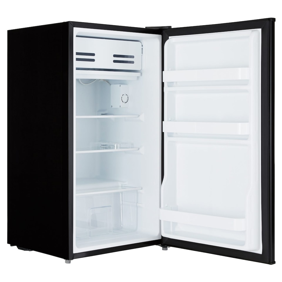 image 1 of Cookology UCIF93BK Freestanding under counter Fridge in Black - 93 Litre Capacity - Adjustable Temperature Control & Legs - With Chiller Box