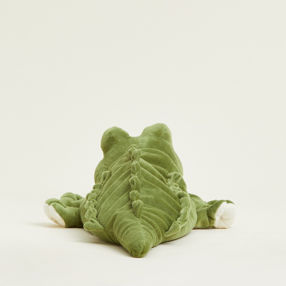 image 1 of Warmies Plush Alligator Microwavable Weighted Teddy with French Lavender Scent, Hot or Cold for Cool Relaxation and Warm Relief