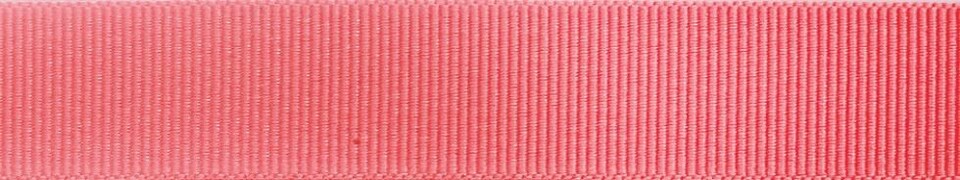 Berisfords 9022 Coral 16mm Grosgrain Ribbon for Dressmaking - per metre