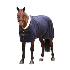 Shires Deluxe Standard-Neck Fleece Horse Rug - Navy - 5´ 9"