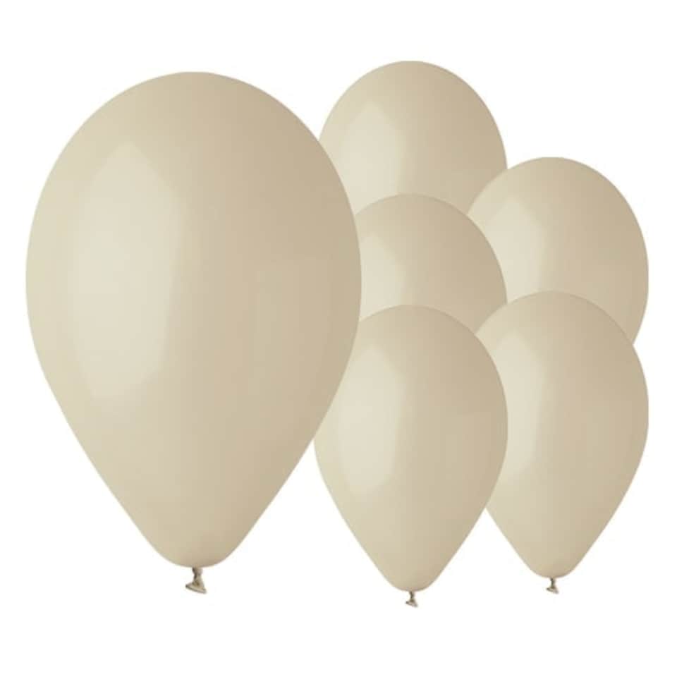 Latte Cream Biodegradable Latex Balloons 33cm / 13 in - Pack of 50
